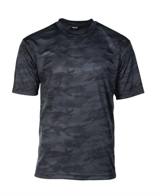 T-Shirt Mesh Dark Camo – Breathable and Durable Tactical Shirt for Military and Outdoor Use