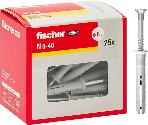 FISCHER PLUGS 6X40 BOX