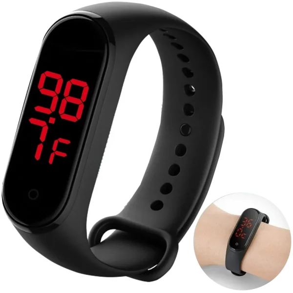 Wristband with Temperature JG4 | Real-Time Health Tracker